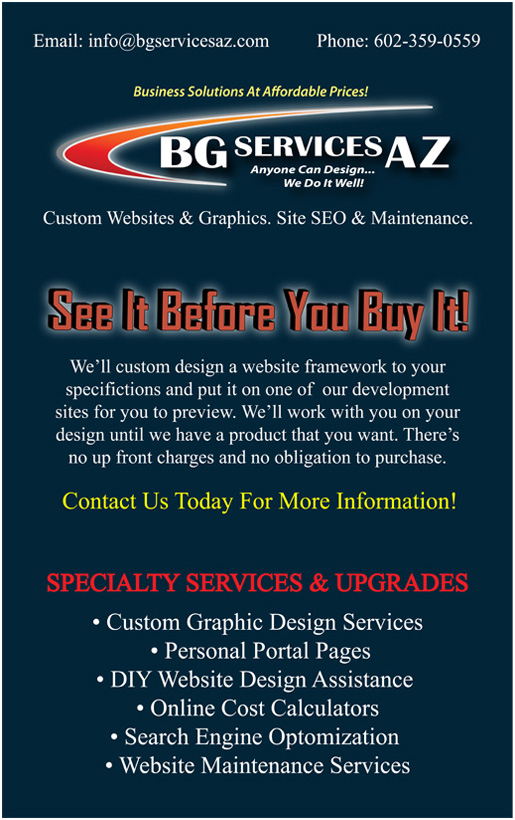 BG Services AZ Contact Information